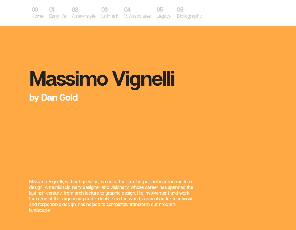 Massimo Vignelli Project